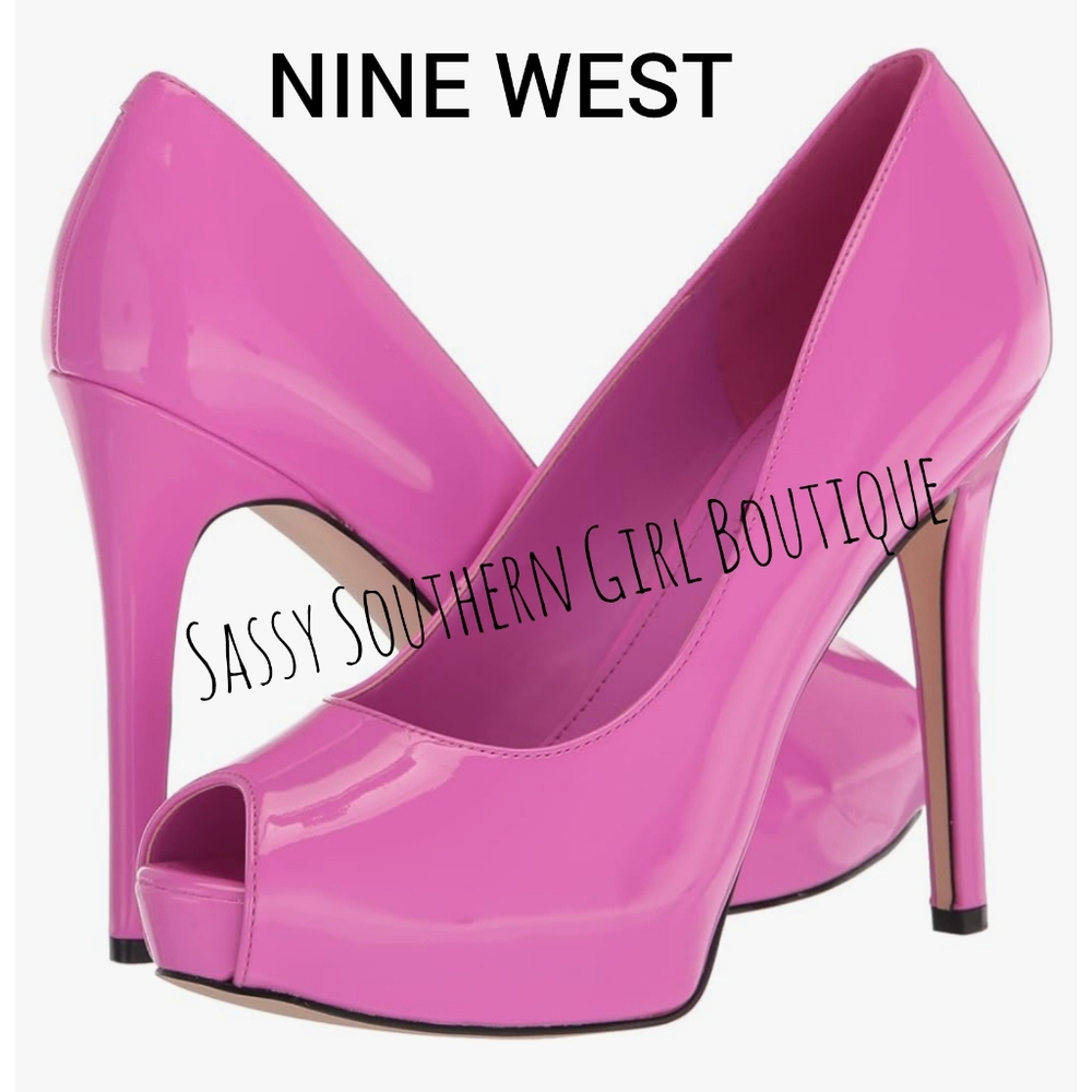 🆕⭐ Nine West Pink Platform Pumps